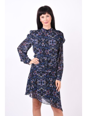 Rochie Postyr Posviola Black/Flower